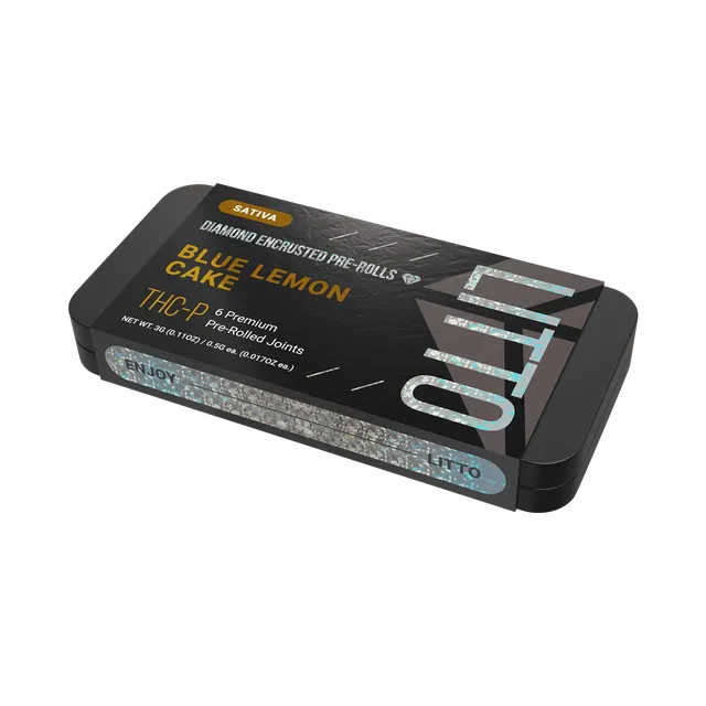 THC-P - Diamond Encrusted Pre-rolls - Sativa - Blue Lemon Cake