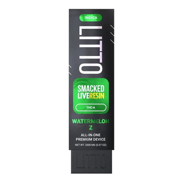 All-In-One Device - SMACKED - Indica - Live Resin THCA - Watermelon Z - 2G